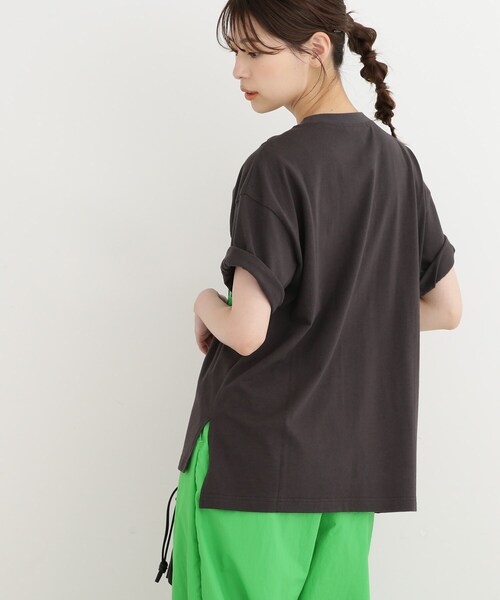 Cutie Blonde（キューティーブロンド）の「◆カレッジBIGロゴTシャツ（Tシャツ/カットソー・レディース・チャコールグレー/オフホワイト/オレンジ/ライトベージュ・02/03）」の20枚目の写真