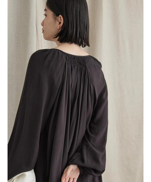 AMERICAN HOLIC（アメリカンホリック）の「レンチングＥＶラグランギャザーブラウス（シャツ/ブラウス・レディース・イエロー/ブルー/ブラック・L/M）」の10枚目の写真