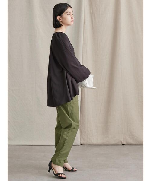 AMERICAN HOLIC（アメリカンホリック）の「レンチングＥＶラグランギャザーブラウス（シャツ/ブラウス・レディース・イエロー/ブルー/ブラック・L/M）」の12枚目の写真