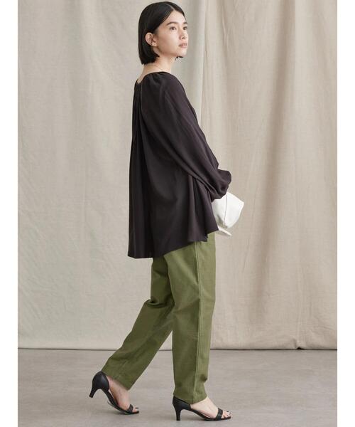 AMERICAN HOLIC（アメリカンホリック）の「レンチングＥＶラグランギャザーブラウス（シャツ/ブラウス・レディース・イエロー/ブルー/ブラック・L/M）」の13枚目の写真