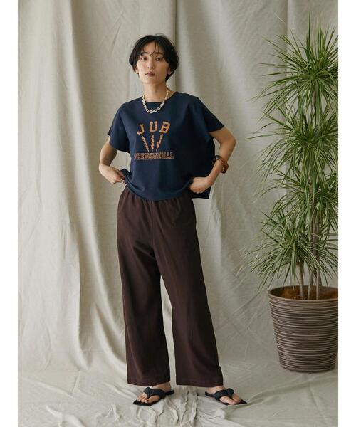 AMERICAN HOLIC(アメリカンホリック)の「フレンチスリーブ裏毛ロゴプルオーバー3(Tシャツ/カットソー・レディース・ネイビー・M/L)」の8枚目の写真