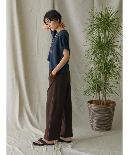 AMERICAN HOLIC(アメリカンホリック)の「フレンチスリーブ裏毛ロゴプルオーバー3(Tシャツ/カットソー・レディース・ネイビー・M/L)」の10枚目の写真