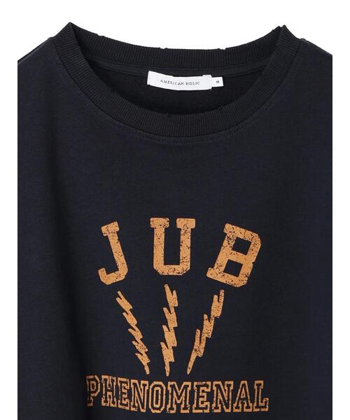 AMERICAN HOLIC(アメリカンホリック)の「フレンチスリーブ裏毛ロゴプルオーバー3(Tシャツ/カットソー・レディース・ネイビー・M/L)」の14枚目の写真