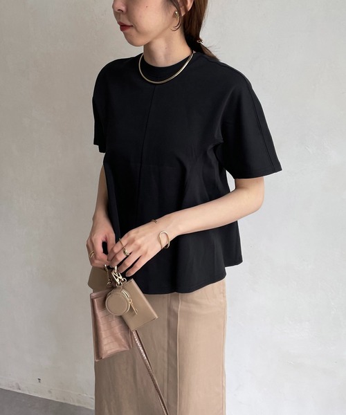 CAPRICIEUX LE'MAGE(カプリシューレマージュ)の「立体フレアTシャツ(Tシャツ/カットソー・レディース・ホワイト/ブラック/ベージュ・FREE)」の15枚目の写真