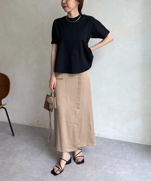 CAPRICIEUX LE'MAGE(カプリシューレマージュ)の「立体フレアTシャツ(Tシャツ/カットソー・レディース・ホワイト/ブラック/ベージュ・FREE)」の16枚目の写真