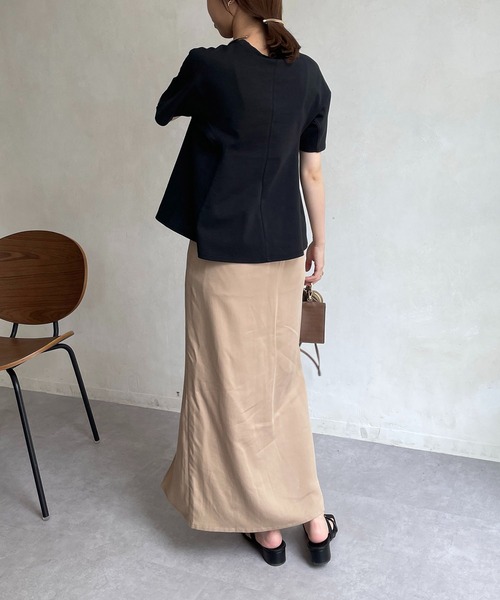 CAPRICIEUX LE'MAGE(カプリシューレマージュ)の「立体フレアTシャツ(Tシャツ/カットソー・レディース・ホワイト/ブラック/ベージュ・FREE)」の19枚目の写真