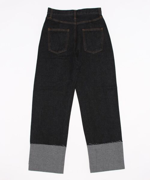 archives（アルシーヴ）の「ロールアップデニムパンツ（デニムパンツ・レディース・ネイビー/ブラック/ブルー・SMALL/MEDIUM）」の4枚目の写真