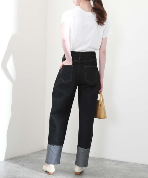 archives（アルシーヴ）の「ロールアップデニムパンツ（デニムパンツ・レディース・ネイビー/ブラック/ブルー・SMALL/MEDIUM）」の12枚目の写真