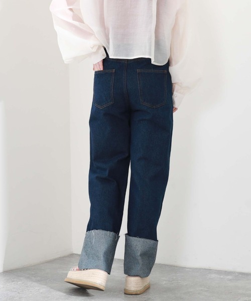 archives（アルシーヴ）の「ロールアップデニムパンツ（デニムパンツ・レディース・ネイビー/ブラック/ブルー・SMALL/MEDIUM）」の22枚目の写真