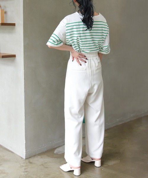 sango(sango)の「マリンワイドパンツ(その他パンツ・レディース・グリーン/アイボリー/ブラック・FREE)」の12枚目の写真