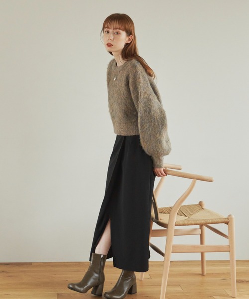 シャギーミックスニット（ニット/セーター）｜hinari（ヒナリ）