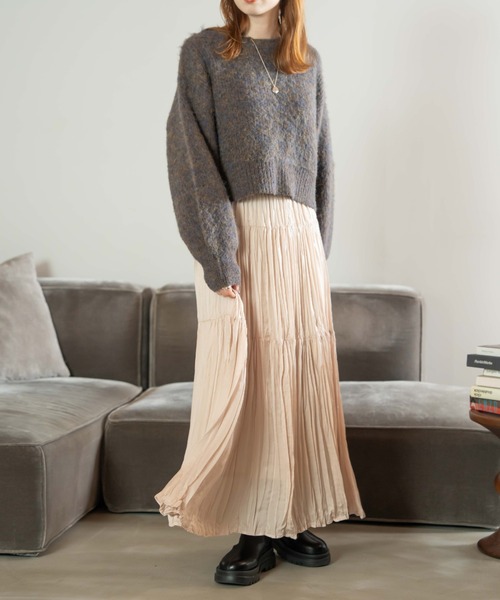 シャギーミックスニット（ニット/セーター）｜hinari（ヒナリ）