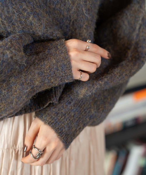 シャギーミックスニット（ニット/セーター）｜hinari（ヒナリ）