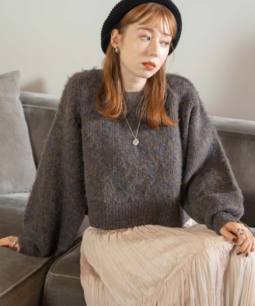 シャギーミックスニット（ニット/セーター）｜hinari（ヒナリ）