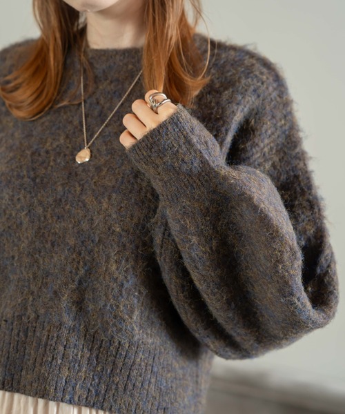 シャギーミックスニット（ニット/セーター）｜hinari（ヒナリ）