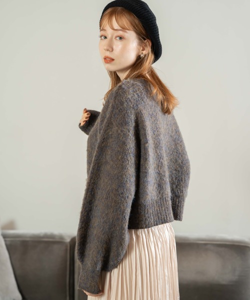 シャギーミックスニット（ニット/セーター）｜hinari（ヒナリ）