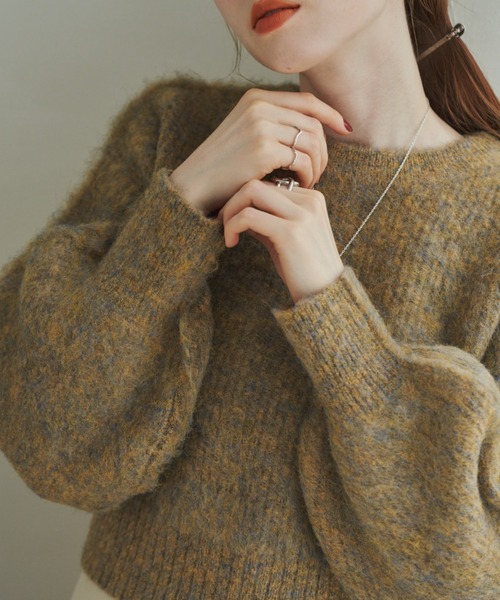 シャギーミックスニット（ニット/セーター）｜hinari（ヒナリ）
