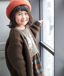 モヘア風カーディガン■80～140cm