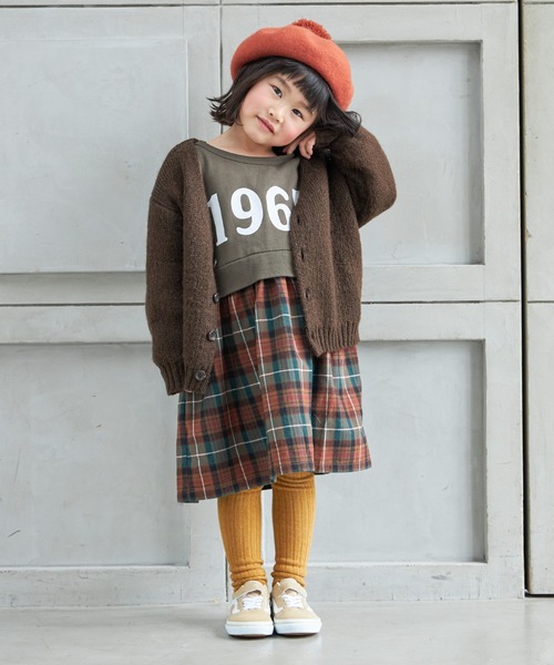 MAKE YOUR DAY（メイクユアデイ）の「モヘア風カーディガン■80～140cm（カーディガン/ボレロ・キッズ・ブラック/モカ/パープル・80/90/100/110/120/130/140）」の10枚目の写真