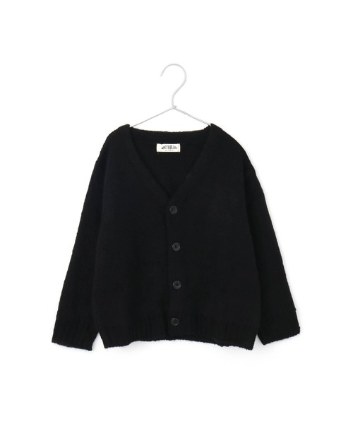 MAKE YOUR DAY（メイクユアデイ）の「モヘア風カーディガン■80～140cm（カーディガン/ボレロ・キッズ・ブラック/モカ/パープル・80/90/100/110/120/130/140）」の11枚目の写真