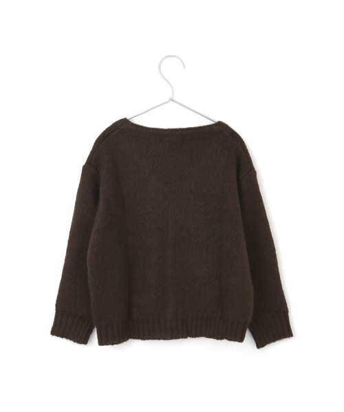 MAKE YOUR DAY（メイクユアデイ）の「モヘア風カーディガン■80～140cm（カーディガン/ボレロ・キッズ・ブラック/モカ/パープル・80/90/100/110/120/130/140）」の14枚目の写真