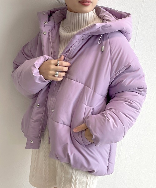 w closet（ダブルクローゼット）の「フェイクダウンフーディジャケット 