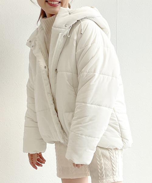 w closet（ダブルクローゼット）の「フェイクダウンフーディジャケット