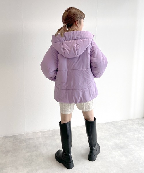 w closet（ダブルクローゼット）の「フェイクダウンフーディジャケット 
