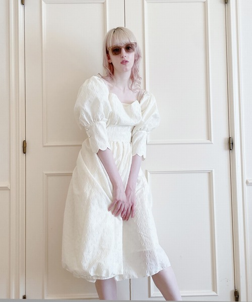 PAIN（ペイン）の「ハートジャガードキャミドレス（ワンピース・レディース・ブルー/アイボリー・FREE）」の10枚目の写真