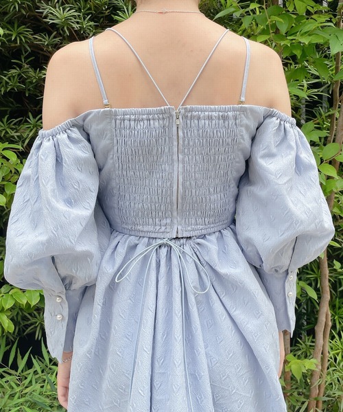 PAIN（ペイン）の「ハートジャガードキャミドレス（ワンピース・レディース・ブルー/アイボリー・FREE）」の22枚目の写真