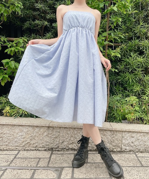 PAIN（ペイン）の「ハートジャガードキャミドレス（ワンピース・レディース・ブルー/アイボリー・FREE）」の13枚目の写真