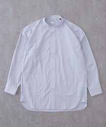 BRICK & SONS | SHELTECH リラックスバンドカラーシャツ＜ライトグレー＞(シャツ/ブラウス)