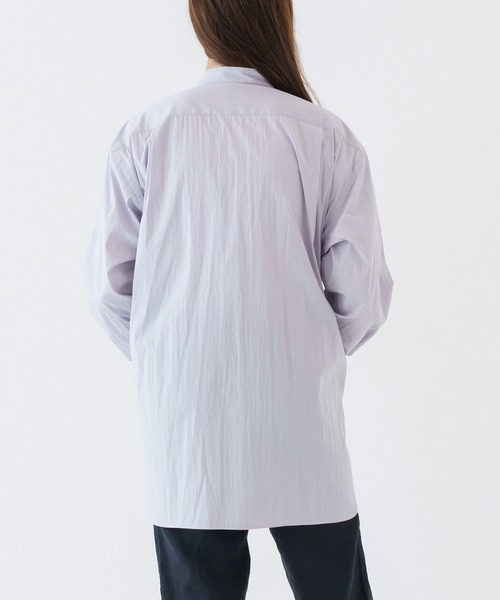 BRICK & SONS（ブリックアンドサンズ）の「SHELTECH リラックスバンドカラーシャツ＜ライトグレー＞（シャツ/ブラウス・メンズ・ライトグレー・LL/S/M/L）」の13枚目の写真