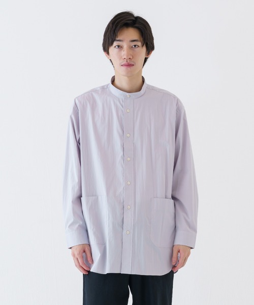 BRICK & SONS（ブリックアンドサンズ）の「SHELTECH リラックスバンドカラーシャツ＜ライトグレー＞（シャツ/ブラウス・メンズ・ライトグレー・LL/S/M/L）」の17枚目の写真