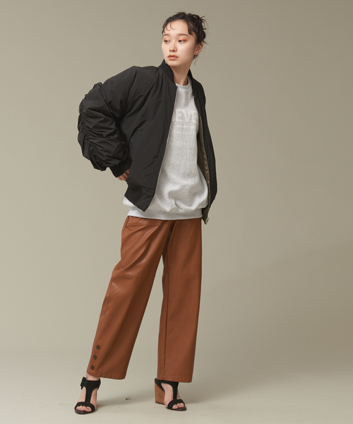 NOMINE（ノミネ）の「フェイクレザーベイカーパンツ（その他パンツ・レディース・ブラック/キャメル・S/M）」の17枚目の写真