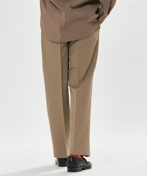 EDIFICE（エディフィス）の「"E"TROUSERS（E-5）ツイル 2タック ワイド パンツ（スラックス・メンズ・ブラック/ベージュ/カーキ・SMALL/MEDIUM/LARGE）」の7枚目の写真