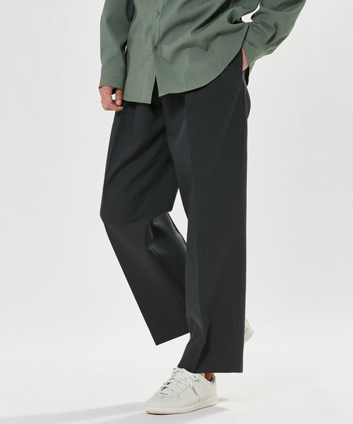 EDIFICE（エディフィス）の「"E"TROUSERS（E-5）ツイル 2タック ワイド パンツ（スラックス・メンズ・ブラック/ベージュ/カーキ・SMALL/MEDIUM/LARGE）」の15枚目の写真