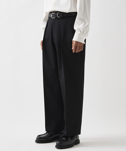 EDIFICE（エディフィス）の「"E"TROUSERS（E-5）ツイル 2タック ワイド パンツ（スラックス・メンズ・ブラック/ベージュ/カーキ・SMALL/MEDIUM/LARGE）」の19枚目の写真