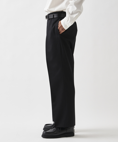 EDIFICE（エディフィス）の「"E"TROUSERS（E-5）ツイル 2タック ワイド パンツ（スラックス・メンズ・ブラック/ベージュ/カーキ・SMALL/MEDIUM/LARGE）」の20枚目の写真