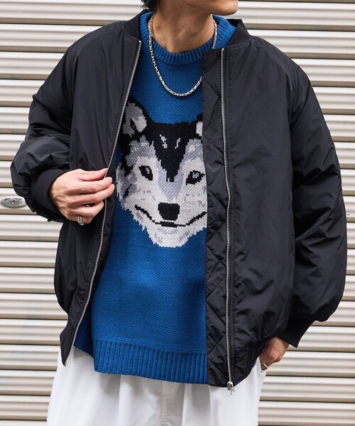 PUBLUX（パブリュクス）の「PUBLUX/パブリュクス ハスキーデザインジャガードニット（ニット/セーター・レディース・ブラック/ブラウン/ブルー・ﾌﾘ-）」の19枚目の写真