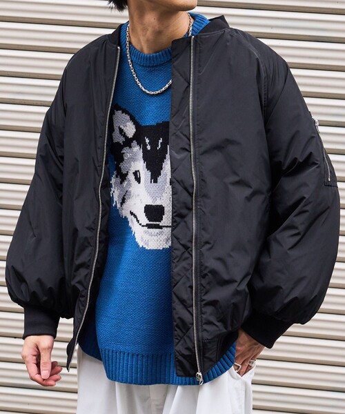 PUBLUX（パブリュクス）の「PUBLUX/パブリュクス ハスキーデザインジャガードニット（ニット/セーター・レディース・ブラック/ブラウン/ブルー・ﾌﾘ-）」の14枚目の写真