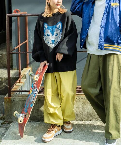 PUBLUX（パブリュクス）の「PUBLUX/パブリュクス ハスキーデザインジャガードニット（ニット/セーター・レディース・ブラック/ブラウン/ブルー・ﾌﾘ-）」の10枚目の写真