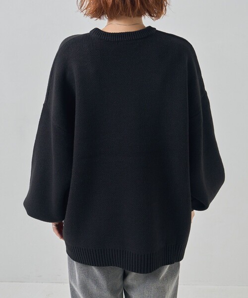 PUBLUX（パブリュクス）の「PUBLUX/パブリュクス ハスキーデザインジャガードニット（ニット/セーター・レディース・ブラック/ブラウン/ブルー・ﾌﾘ-）」の15枚目の写真