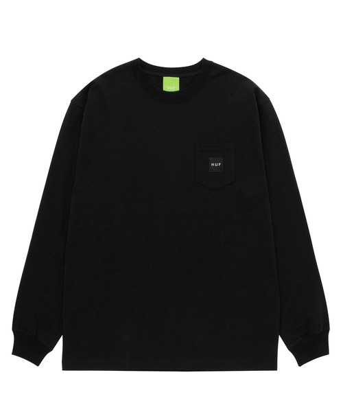 HUF（ハフ）の「BOX LOGO POCKET LS TEE / HUF ロングスリーブポケット