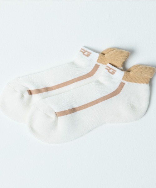 CPG GOLF（シーピージーゴルフ）の「simple ankle socks（シンプルアンクルソックス）（ソックス/靴下・レディース・ホワイト/ベージュ/ネイビー・ONE SIZE）」の2枚目の写真