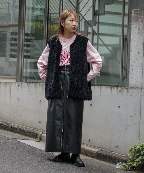 GLOSTER(グロスター)の「【GLOSTER/グロスター】ボアリバーシブルライナーベスト ボアベスト ライナー UNISEX(ベスト・メンズ・ブラウン/ブラック・L/S/M)」の12枚目の写真