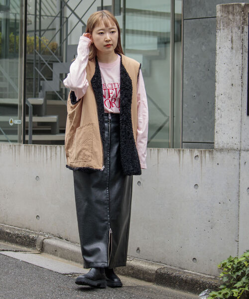 GLOSTER(グロスター)の「【GLOSTER/グロスター】ボアリバーシブルライナーベスト ボアベスト ライナー UNISEX(ベスト・メンズ・ブラウン/ブラック・L/S/M)」の17枚目の写真