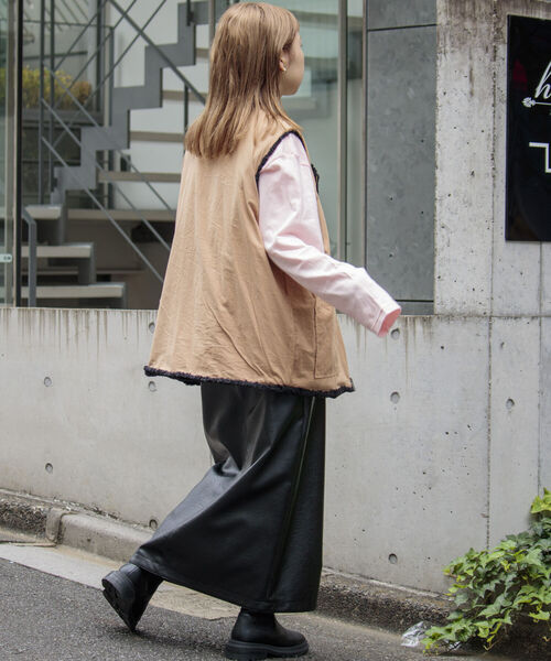 GLOSTER(グロスター)の「【GLOSTER/グロスター】ボアリバーシブルライナーベスト ボアベスト ライナー UNISEX(ベスト・メンズ・ブラウン/ブラック・L/S/M)」の18枚目の写真