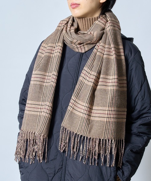 MAISON BREEZE（メゾンブリーズ）の「【MAISON BREEZE】程よい厚みでアレンジ自在♪グレンチェック柄大判ストール マフラー SCCH209（マフラー・レディース・その他5/その他4/その他6/その他1/その他2/その他3・FREE）」の8枚目の写真