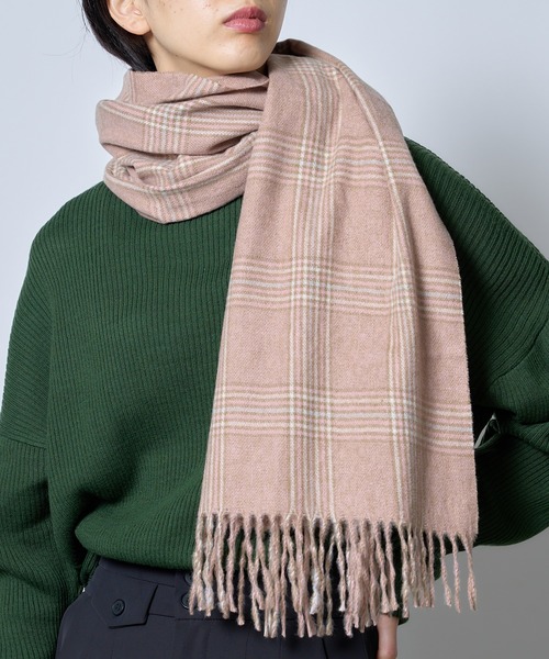 MAISON BREEZE（メゾンブリーズ）の「【MAISON BREEZE】程よい厚みでアレンジ自在♪グレンチェック柄大判ストール マフラー SCCH209（マフラー・レディース・その他5/その他4/その他6/その他1/その他2/その他3・FREE）」の11枚目の写真